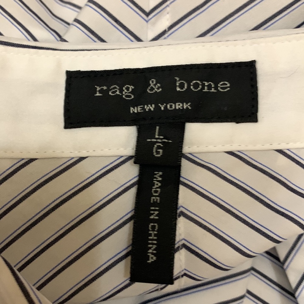 rag & bone White Striped Dress - Picture 7 of 9
